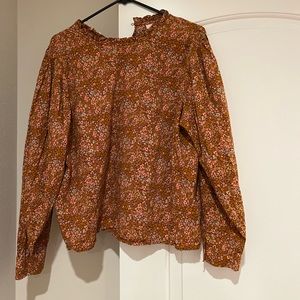 Universal Thread High Neck Floral Blouse XL